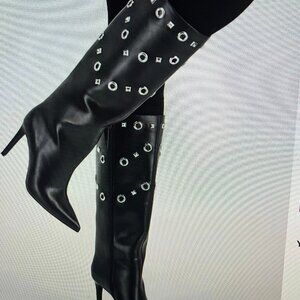 I.N.C. International Concepts Women's Saiqa Grommet Knee High Boots-10